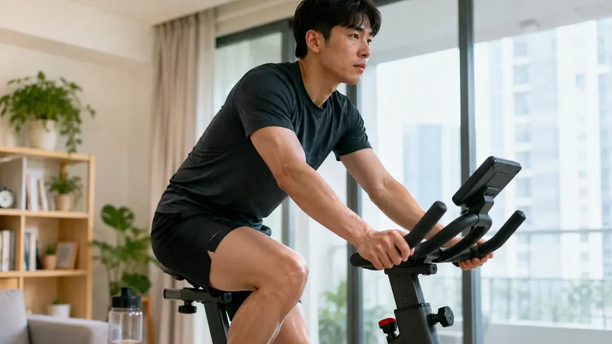 무릎이 아픈 날 실내자전거를 타는 방법과 멈춰야 할 때